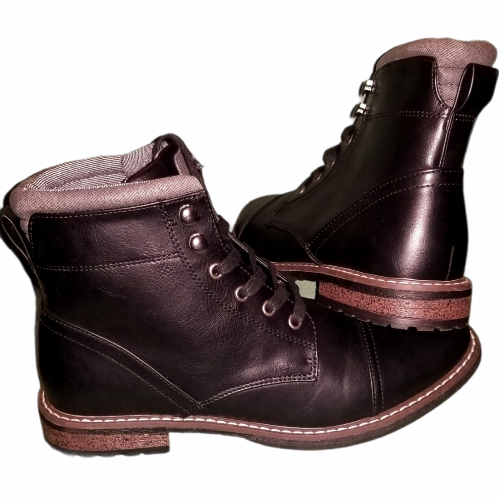 MEN'S JEFFREY CAP TOE COMBAT BOOTS - GOODFELLOW